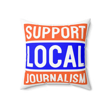 Load image into Gallery viewer, Ink Link Support Local Journalism Faux Suede Pillow