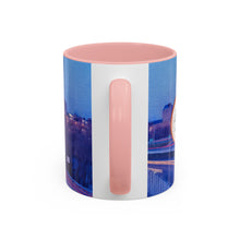 Load image into Gallery viewer, Manchester Night Skyline Ink Link Accent Coffee Mug, 11oz