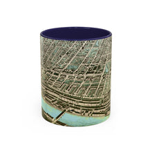 Load image into Gallery viewer, Ink Link Manchester 1876 Map Accent Coffee Mug, 11oz