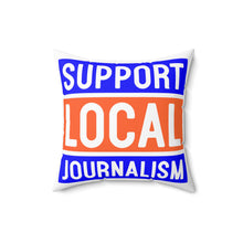 Load image into Gallery viewer, Ink Link Support Local Journalism Faux Suede Pillow