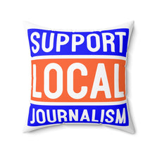 Load image into Gallery viewer, Ink Link Support Local Journalism Faux Suede Pillow
