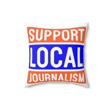 Load image into Gallery viewer, Ink Link Support Local Journalism Faux Suede Pillow