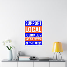 Load image into Gallery viewer, Ink Link Support Local Journalism Matte Vertical Poster