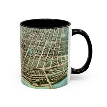 Load image into Gallery viewer, Ink Link Manchester 1876 Map Accent Coffee Mug, 11oz