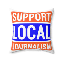 Load image into Gallery viewer, Ink Link Support Local Journalism Faux Suede Pillow
