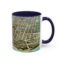 Load image into Gallery viewer, Ink Link Manchester 1876 Map Accent Coffee Mug, 11oz