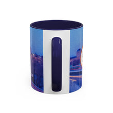 Load image into Gallery viewer, Manchester Night Skyline Ink Link Accent Coffee Mug, 11oz