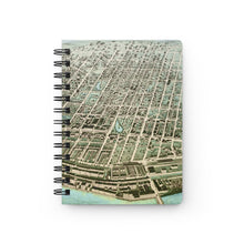 Load image into Gallery viewer, Ink Link Manchester 1876 Map Spiral Notebook