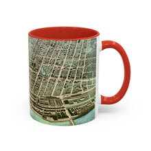 Load image into Gallery viewer, Ink Link Manchester 1876 Map Accent Coffee Mug, 11oz