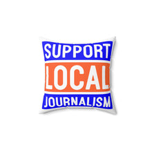 Load image into Gallery viewer, Ink Link Support Local Journalism Faux Suede Pillow