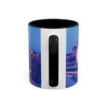 Load image into Gallery viewer, Manchester Night Skyline Ink Link Accent Coffee Mug, 11oz