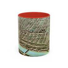 Load image into Gallery viewer, Ink Link Manchester 1876 Map Accent Coffee Mug, 11oz