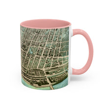 Load image into Gallery viewer, Ink Link Manchester 1876 Map Accent Coffee Mug, 11oz