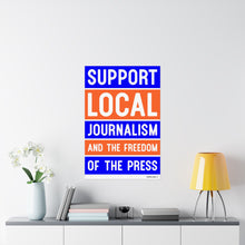 Load image into Gallery viewer, Ink Link Support Local Journalism Matte Vertical Poster