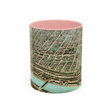 Load image into Gallery viewer, Ink Link Manchester 1876 Map Accent Coffee Mug, 11oz