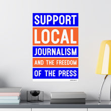 Load image into Gallery viewer, Ink Link Support Local Journalism Matte Vertical Poster