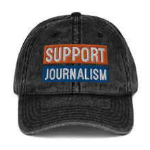 Load image into Gallery viewer, Ink Link Support Journalism Vintage Cotton Twill Cap