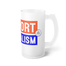 Load image into Gallery viewer, Ink Link Support Journalism Frosted Glass Beer Mug
