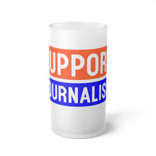 Load image into Gallery viewer, Ink Link Support Journalism Frosted Glass Beer Mug
