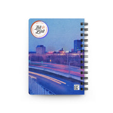 Load image into Gallery viewer, Ink Link Manchester Night Skyline Spiral Notebook
