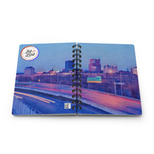 Load image into Gallery viewer, Ink Link Manchester Night Skyline Spiral Notebook
