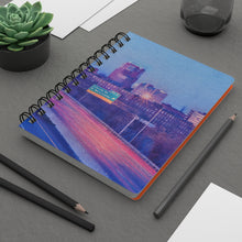 Load image into Gallery viewer, Ink Link Manchester Night Skyline Spiral Notebook
