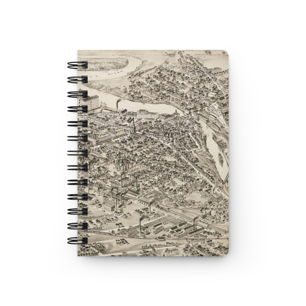 Ink Link Nashua 1883 Map Spiral Notebook