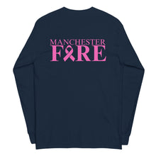 Load image into Gallery viewer, Manchester Fire Dept Breast Cancer Awareness Long Sleeve Shirt
