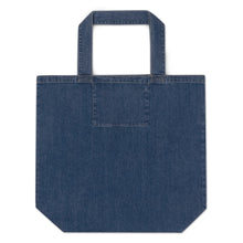 Load image into Gallery viewer, Ink Link Embroidered Organic Denim Tote
