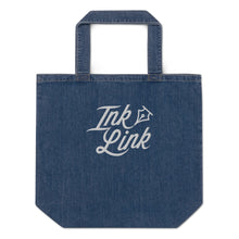 Load image into Gallery viewer, Ink Link Embroidered Organic Denim Tote
