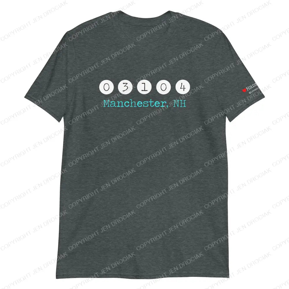 03104 Zip Code Unisex Soft Tshirt